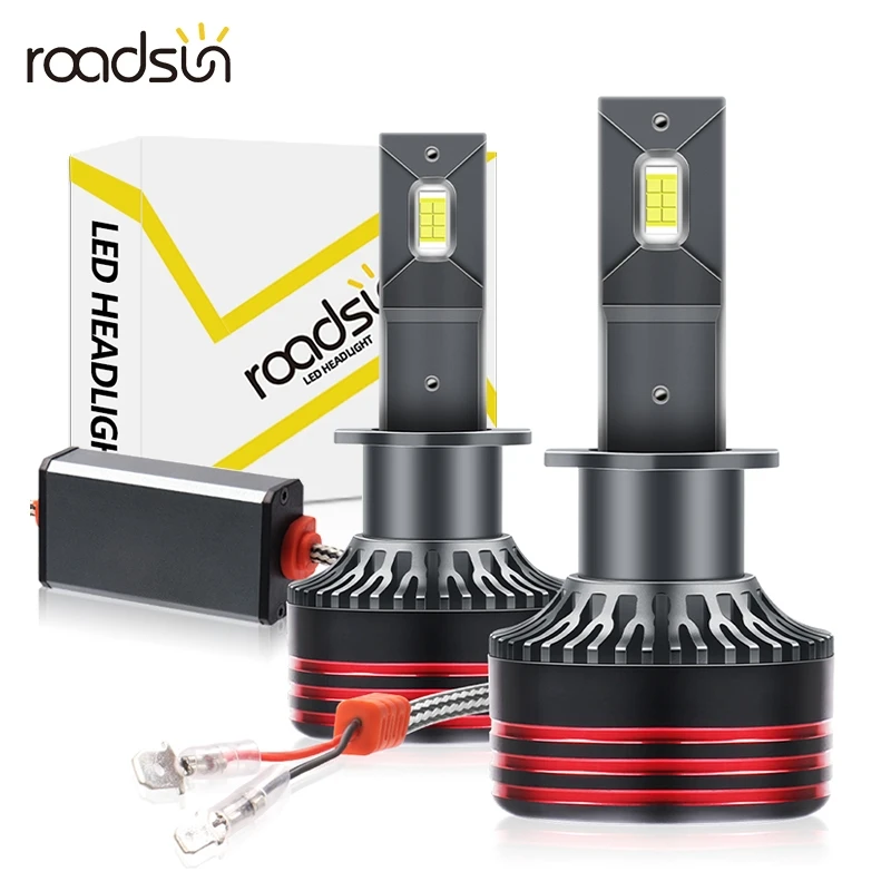 2 шт. автомобильные лампы H1 с медной тепловой трубкой 6000 К 600%