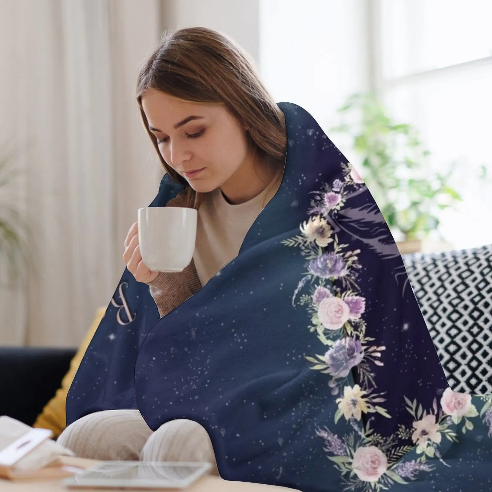 ACOWAR - Одеяло с волком красивые одеяла для декоративного дивана среды