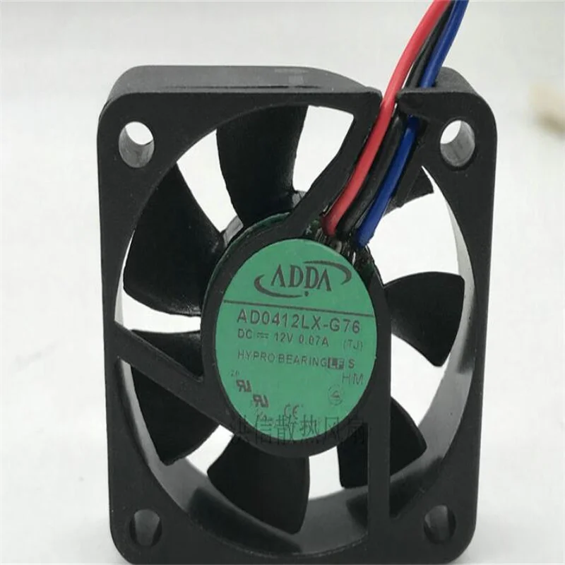 Оригинальный трехпроводной бесшумный охлаждающий вентилятор ADDA 4010 Φ DC12 в 0,07a 4 см