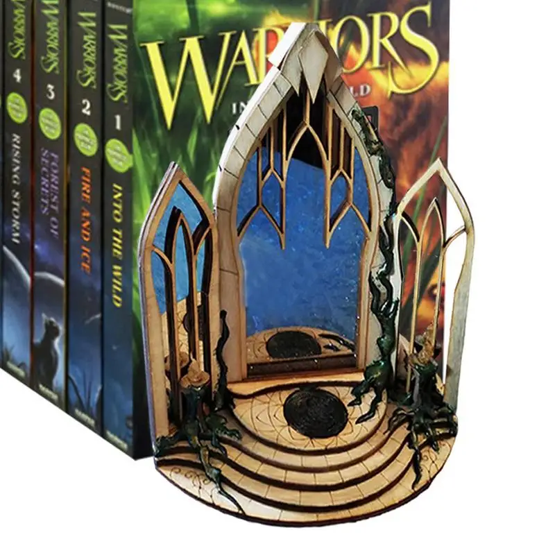 

Miniature Book Kit 3D Time Tunnel Shape Decorative Bookends USB Powered Bookshelf Insert With LED Light DIY Book Kit For Movie