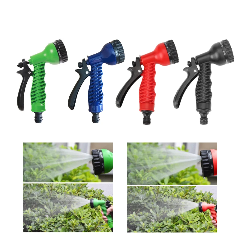 

Садовый шланг, шланг для воды, насадка, регулируемый водяной пистолет, многофункциональный садовый распылитель высокого давления, автомоби...