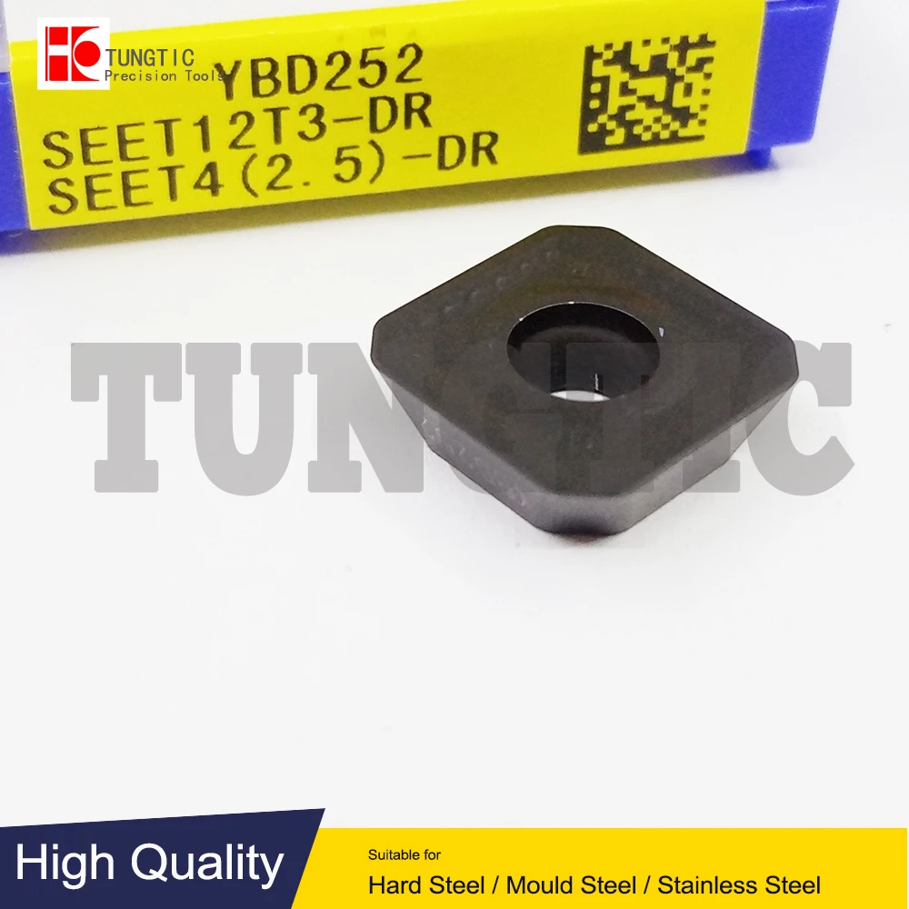 

SEET12T3-DR YBD252 Milling Cutter CNC Tool Lathe Machining Tools Lathe Cutting Tool Metal Turning Tools Inserts SEET 12T3