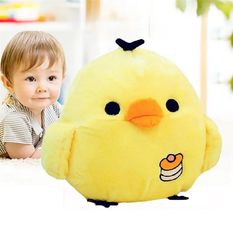 

2022 Little Yellow Chicken Plush Toy Stuffed Standing Chicken Doll Cute Chick Sofa Cushion Plushie Pillow for Kids Birthday Gift