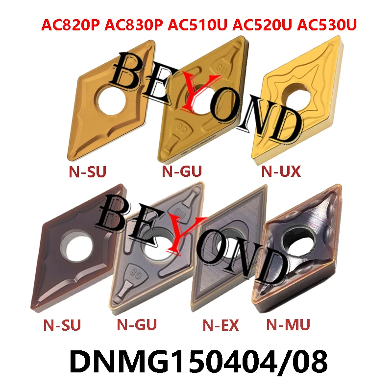 100% Original DNMG150404N-EX AC530U DNMG150408N-SU AC520U-MU AC510U AC820P AC830P Carbide Inserts CNC DNMG DNMG150404 DNMG150408