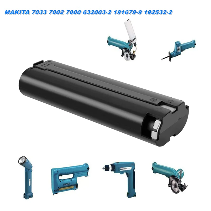 

7.2 V 6800mAh Tool Battery For MAKITA 7033 B7000 7000 7000 632003-2 191679-9 192532-2 Cordless Drill Tool Battery