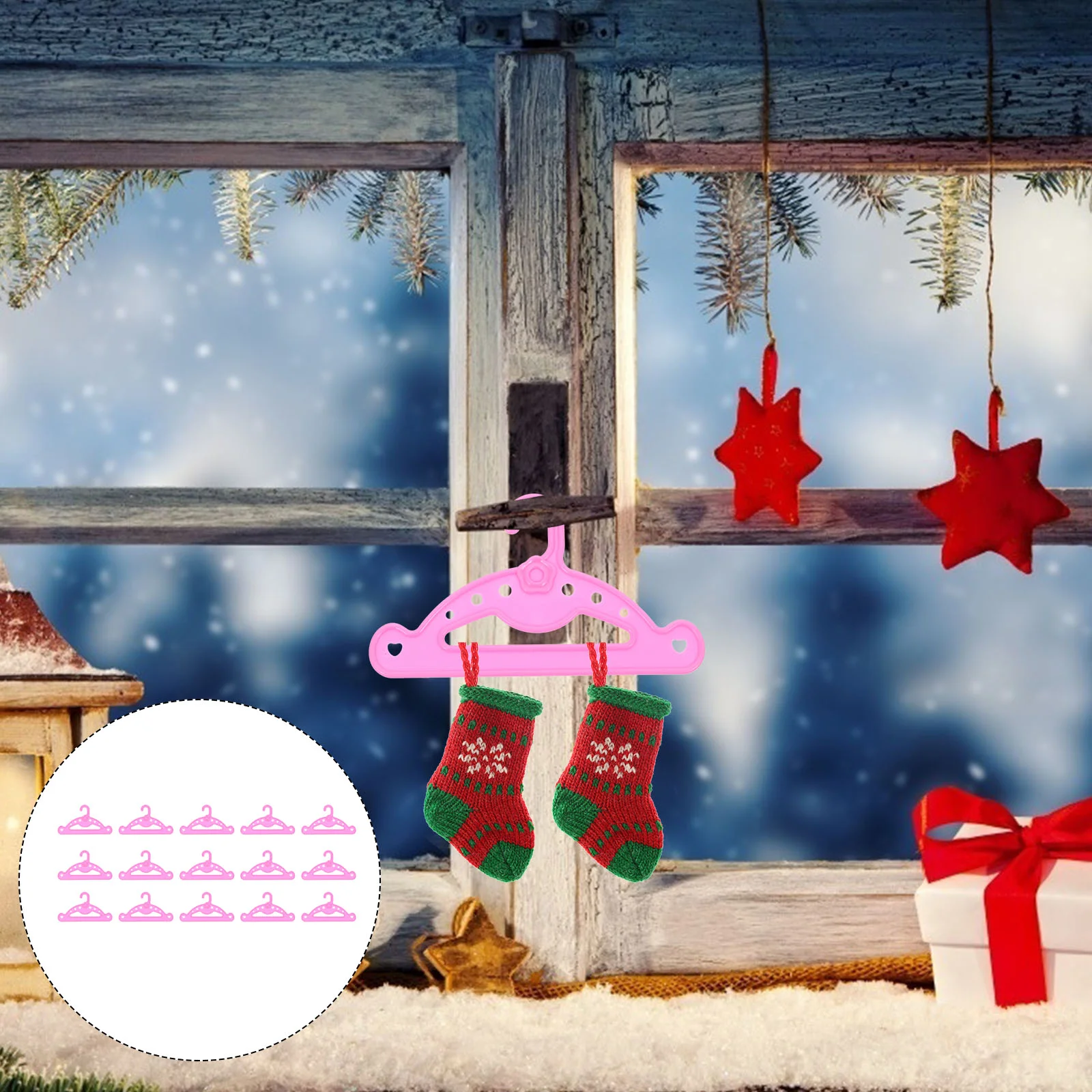 

Hangers Hanger Clothes Mini Dress Stockingchristmas Coat Rack Holderoutfit Craftsaccessories Holders Diy Clothingkidlittle Hooks