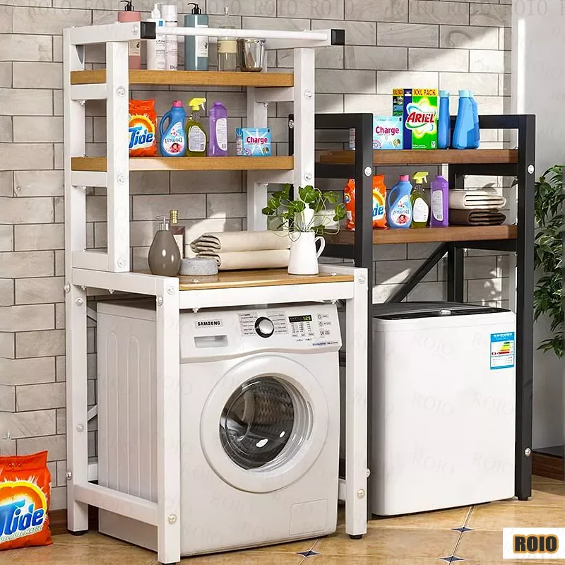 

NEW Over The Rack Stainless Steel Bathroom Cabinet Shelving Home Washing Machine Rack Space-saving Shelf Kitchen Organizer Holde