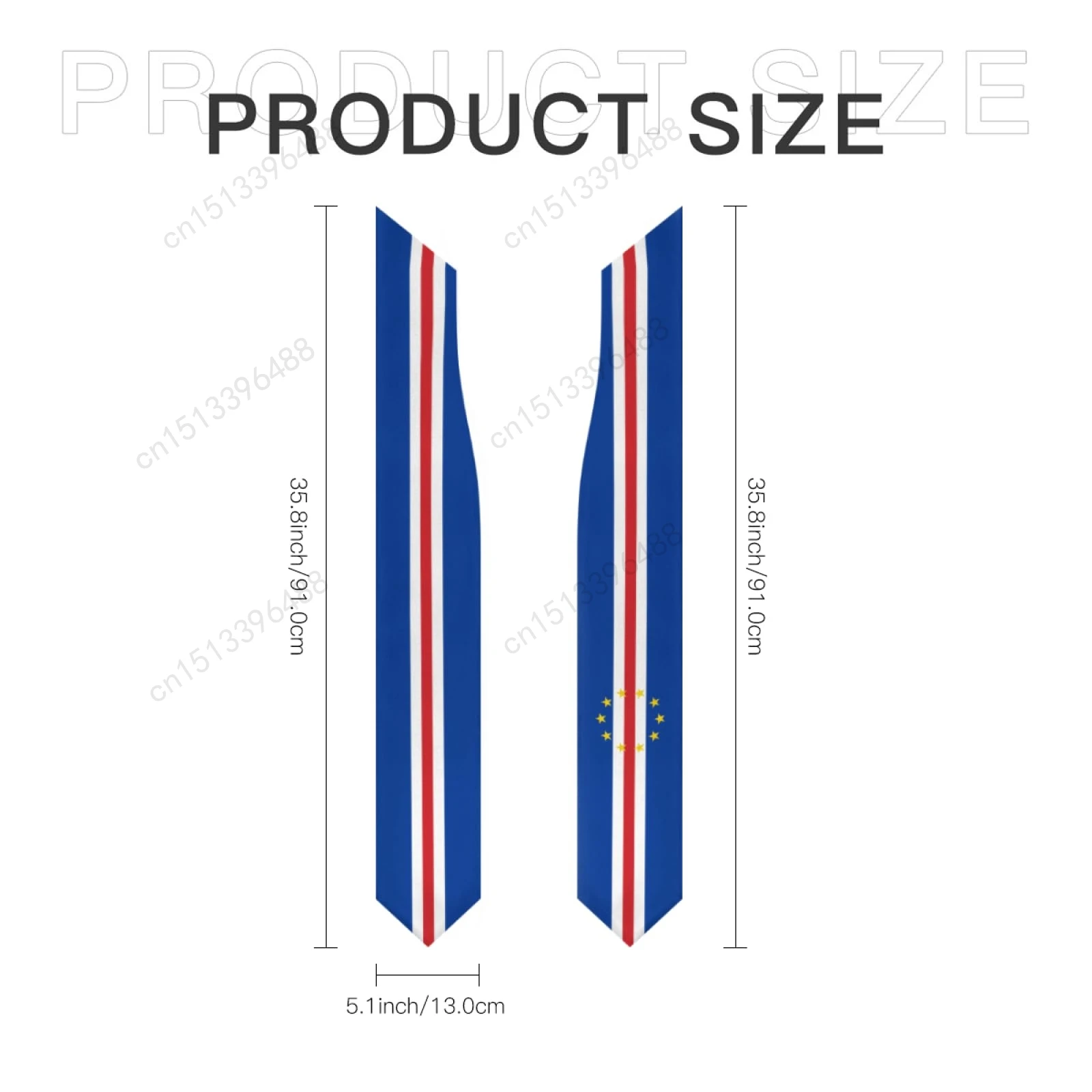 Выпускной палантин с флагом Кед-Верда 2025 года шаль-пояс чести для учебы доска
