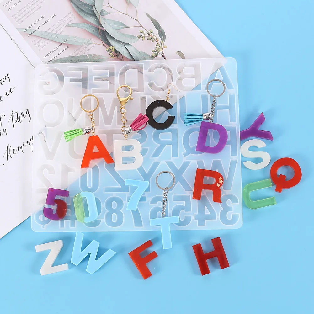 

Fondant Mold Silicone Mini A-Z 26 English Letters Molds Cake Baking Cupcake Topper Alphabet Chocolate Candy Handmade DIY Mould