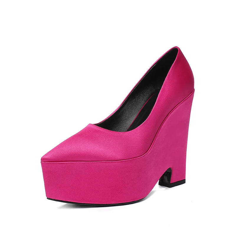 2023 Women's Lacquer Leather Wedding Party Sandals Fashion Brand Genuine Leather Pointed Women's Ultra High Heel Single Shoes