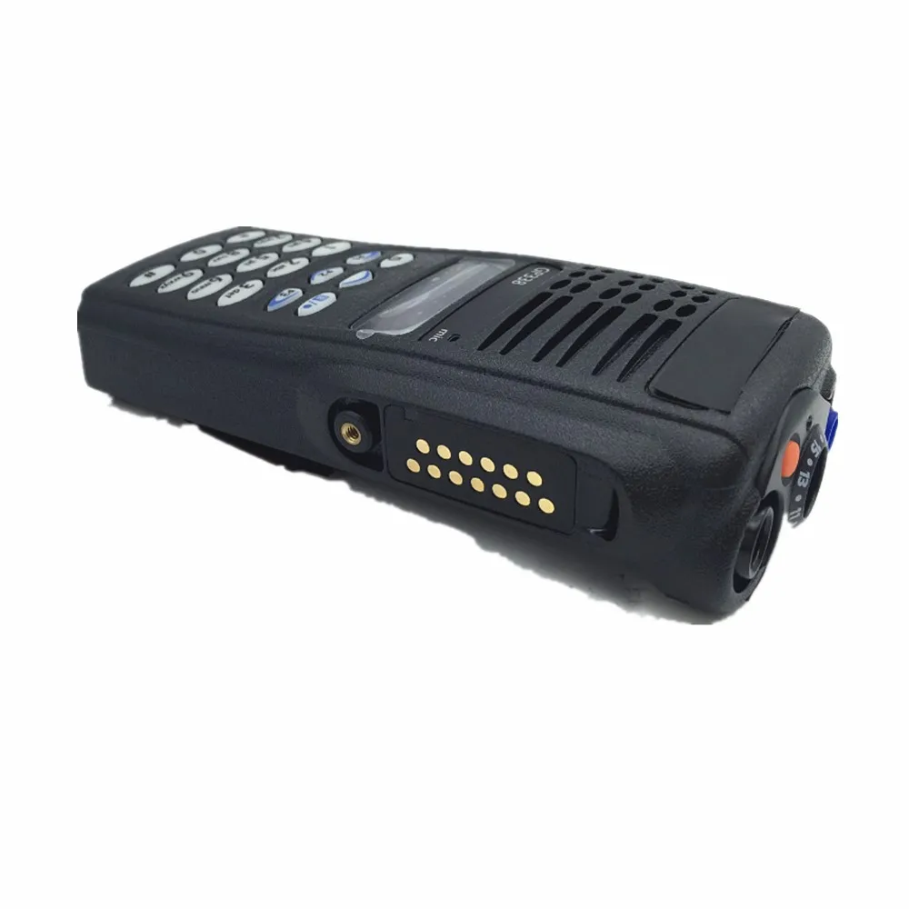 Black Housing Case Front Shell+Dust Cover+Knob +Keypad+Flex Cable Horn For Motorola GP338 Radio Walkie Talkie Accessories