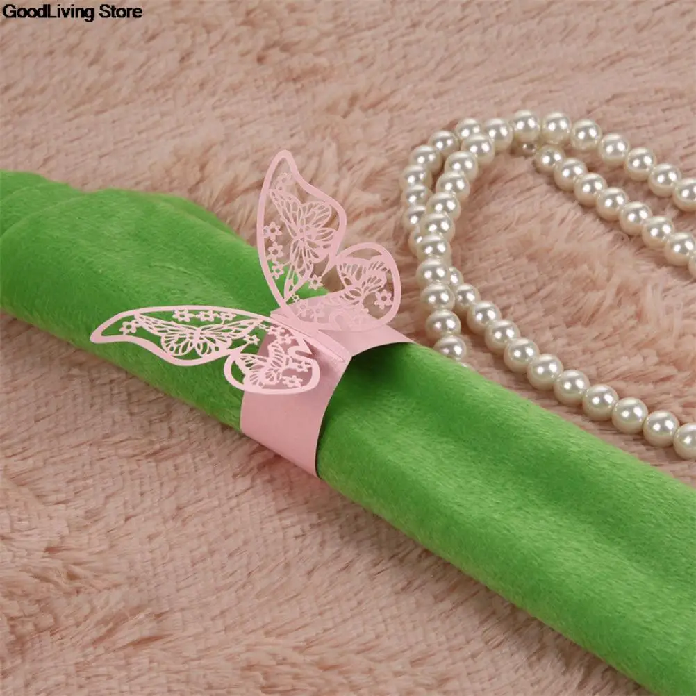 Держатель для салфеток лазерная резка кольцо бабочка бумажных 50 шт. |