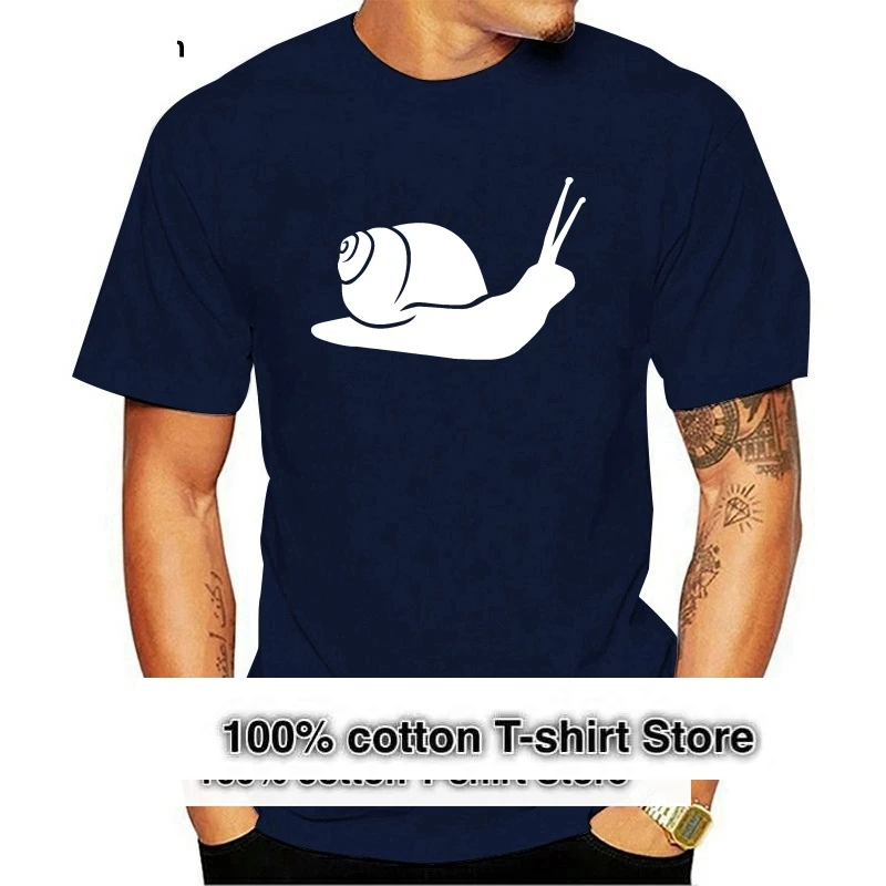 Snail T-Shirt Cool Funny T-Shirt Men High Quality Tees