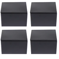 4pcs creative square tea cans simple style damp proof tea cans candy storage boxes for storage