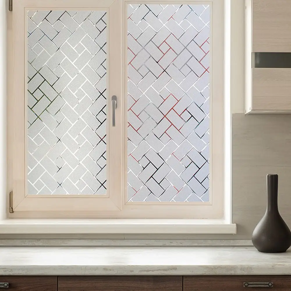 

Frosted Etched Sticker Vinyls Privacy Film Stained Paper Decorative Balcony Bathroom Window Decals Glass Window Film