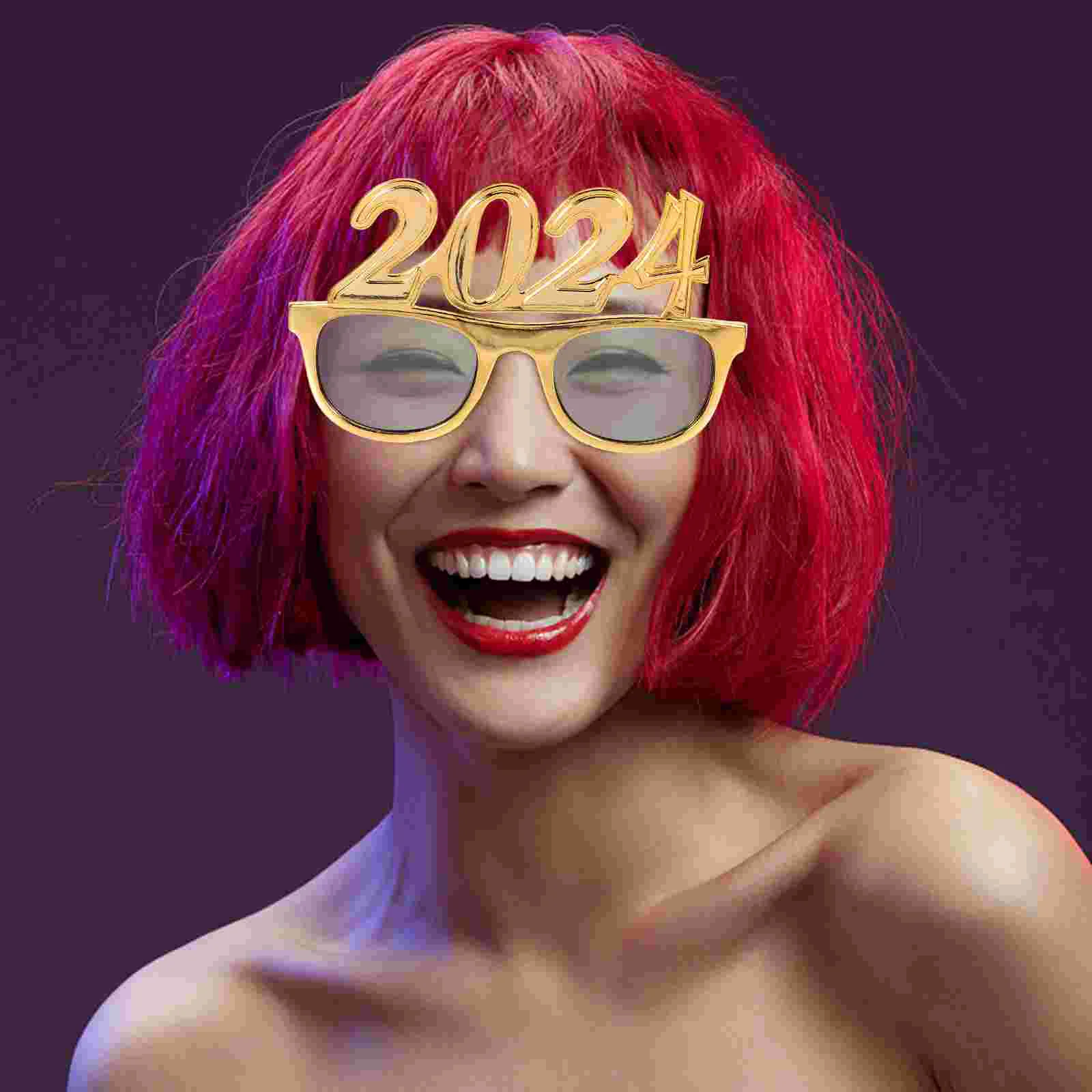 

Digital Eye Annual Conference Photo Props Party Glasses Eyeglasses Decors New Year Supplies Plastic 2024