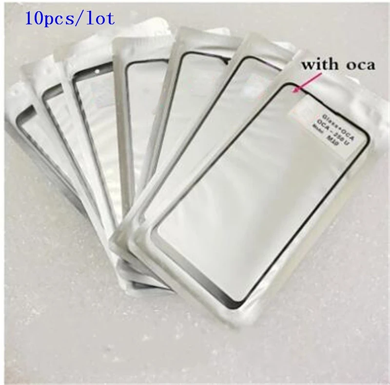 10pcs Outer Screen For Huawei Mate 9 10 Pro 20 Lite 30 Touch Panel LCD Display Front Glass Cover Lens Replace Parts + OCA