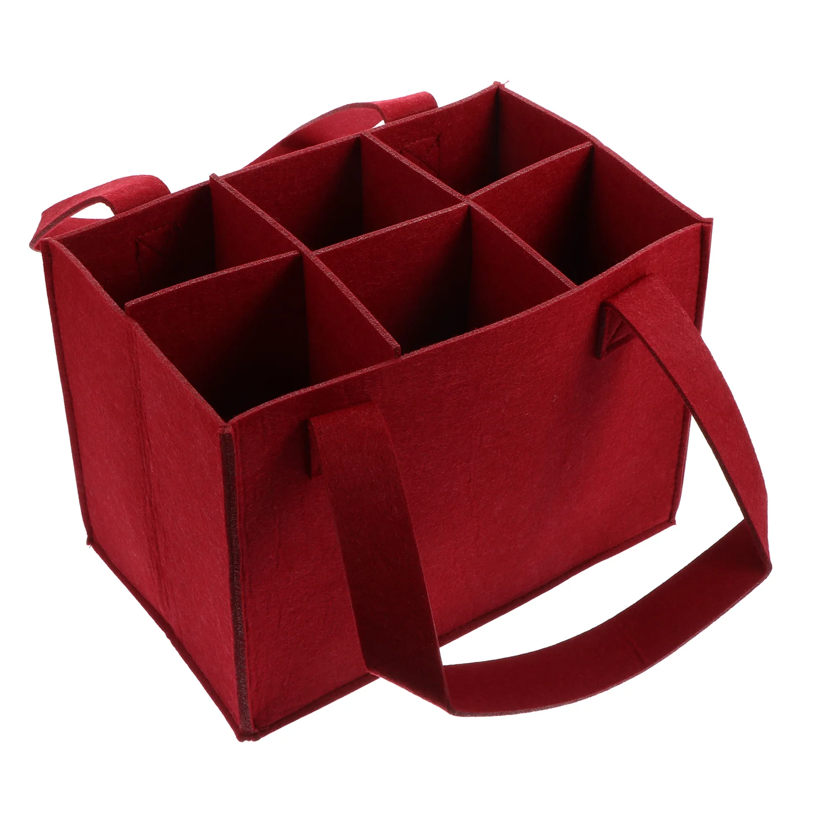 

Grids Felt Wine Storage Bag Beer Bottle Wine Tote Pouch Wine Holder Champagne Wine Carrier Gift Handbag