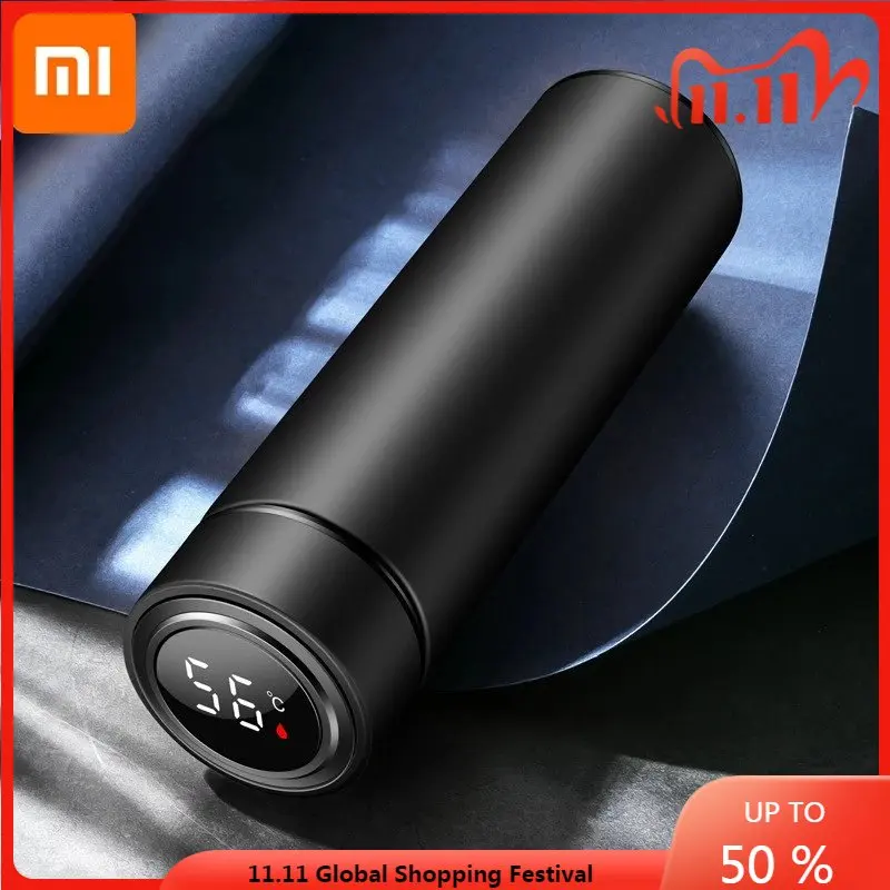 

Xiaomi Winter 500ML Smart Insulation Cup Thermos Cup Water Bottle LED Digital Temperature Display Stainless Steel Thermos Cup
