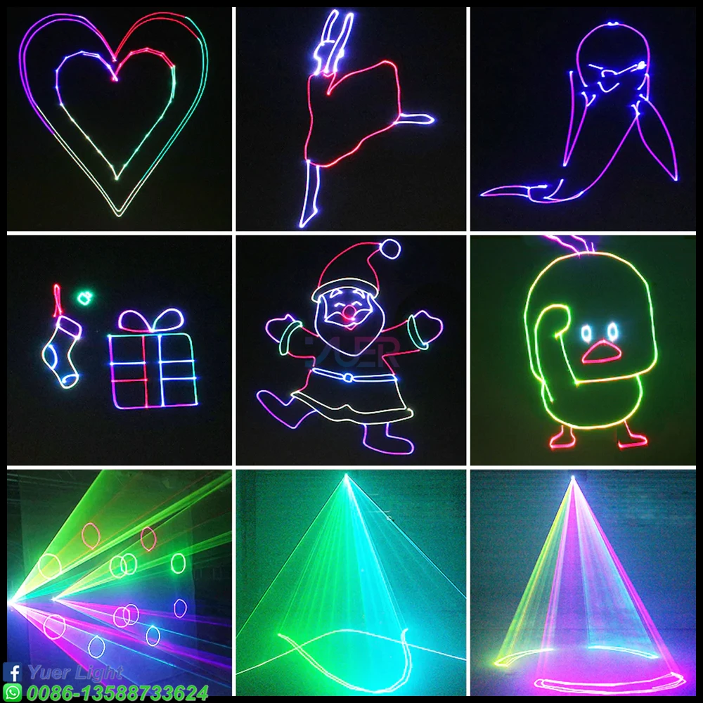 Лазерный проектор RGB с приложением лампа 3d анимацией для свадебной композиции