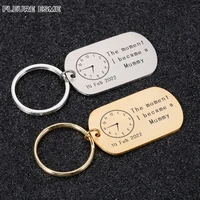 customized mummy keychains personalized time key hook decor personalized gift for mothers day engraved mom mummy keychain
