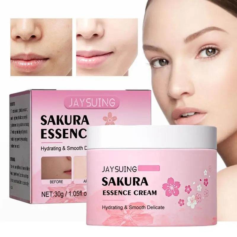 

Sakura Essence Cream Elasticity 30g Moisturizer Body Cream Firmness Hydrating Smooth Delicate Cherry Blossom Facial Ointment