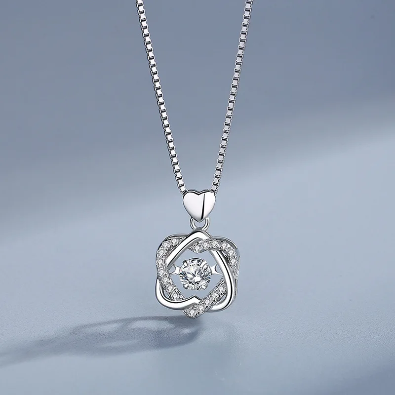 

S925 Серебряное смарт-ожерелье с шестью звездами женские ювелирные изделия корейская Любовь Циркон персонализированный Модный кулон ошейник цепь