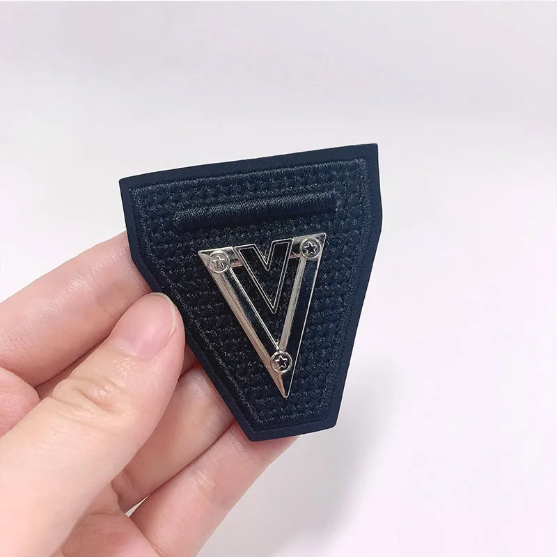 3D крутые черные металлические кожаные нашивки для одежды наклейка на одежду