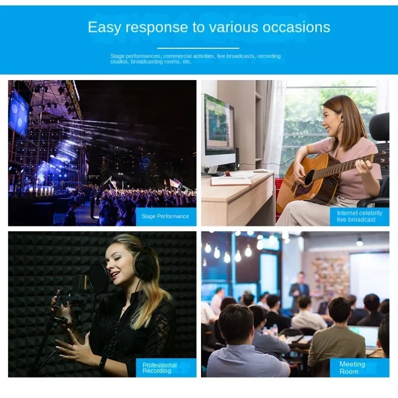 F5-A Channel 5 Audio Mixer Interface Portable Mixing Console Sound Card for DJ Karaoke PC Recording