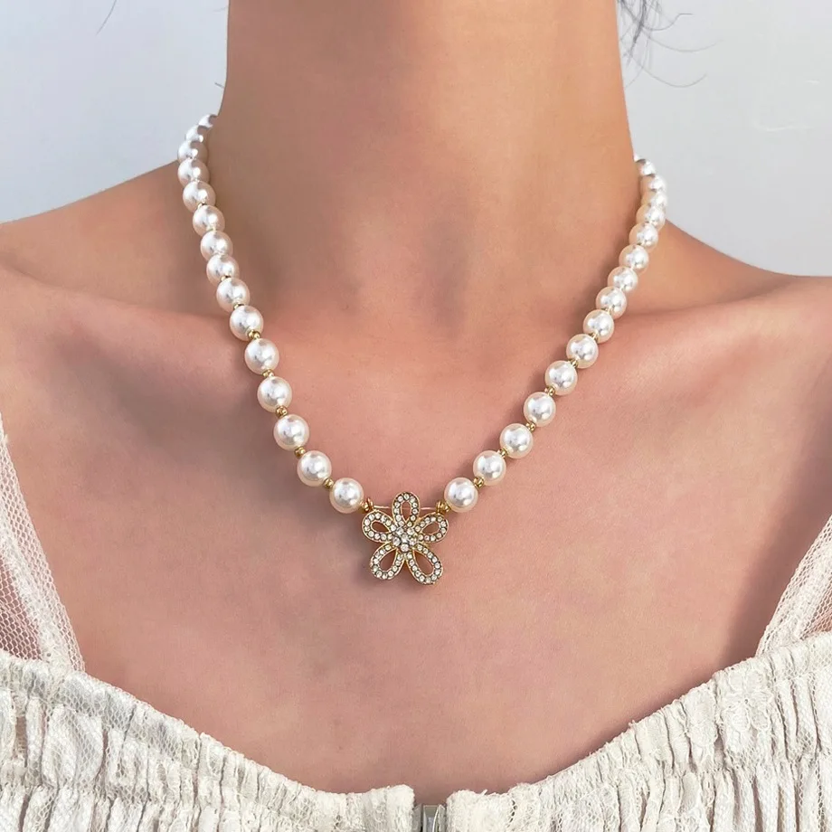 

MODOMA 2023 New Vintage Baroque Style Pearl Necklace For Women Luxury Wedding Jewelry Minimalist Aesthetic Design Female Choker