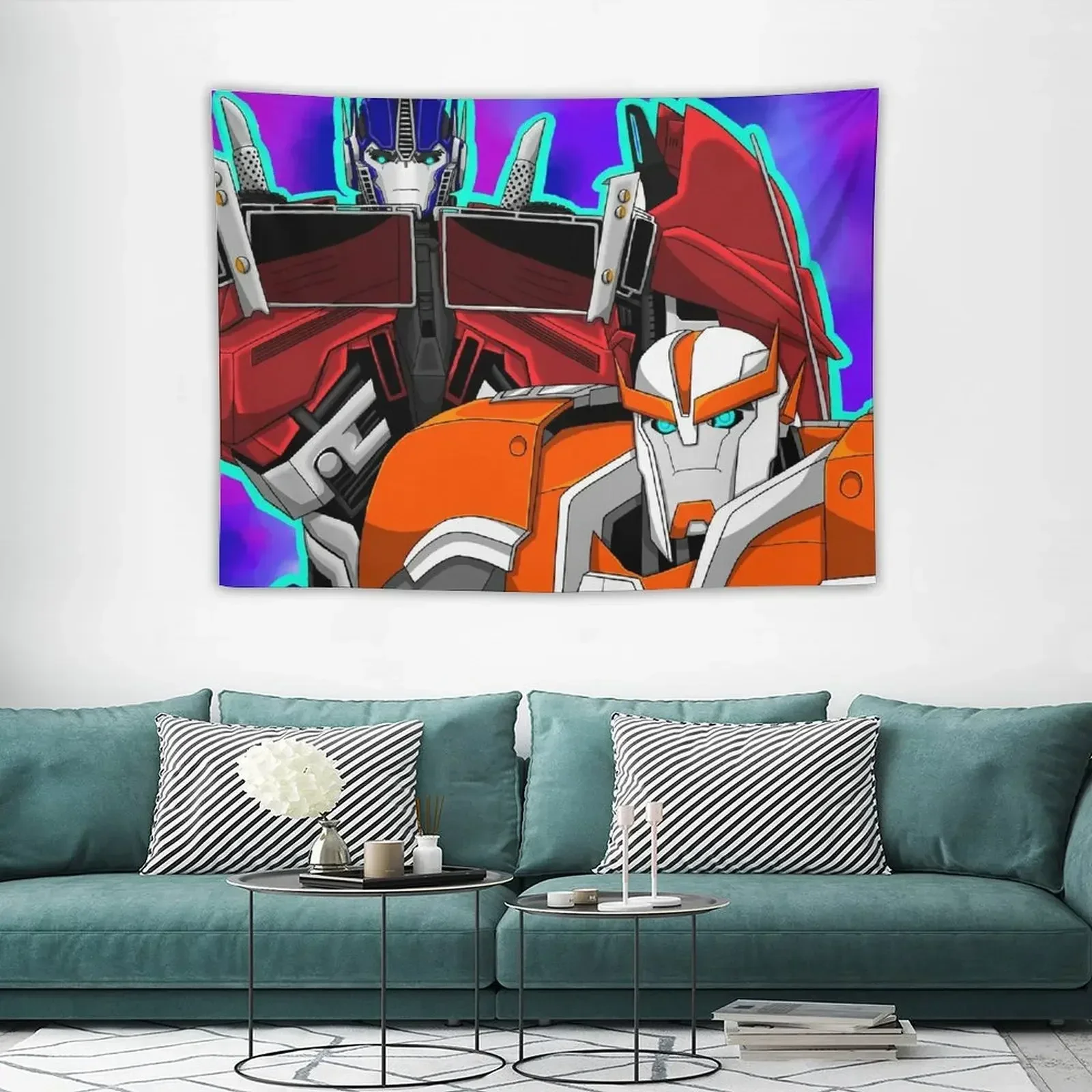 TFP Optimus and Ratchet - независимый гобелен для работы художника украшения дома