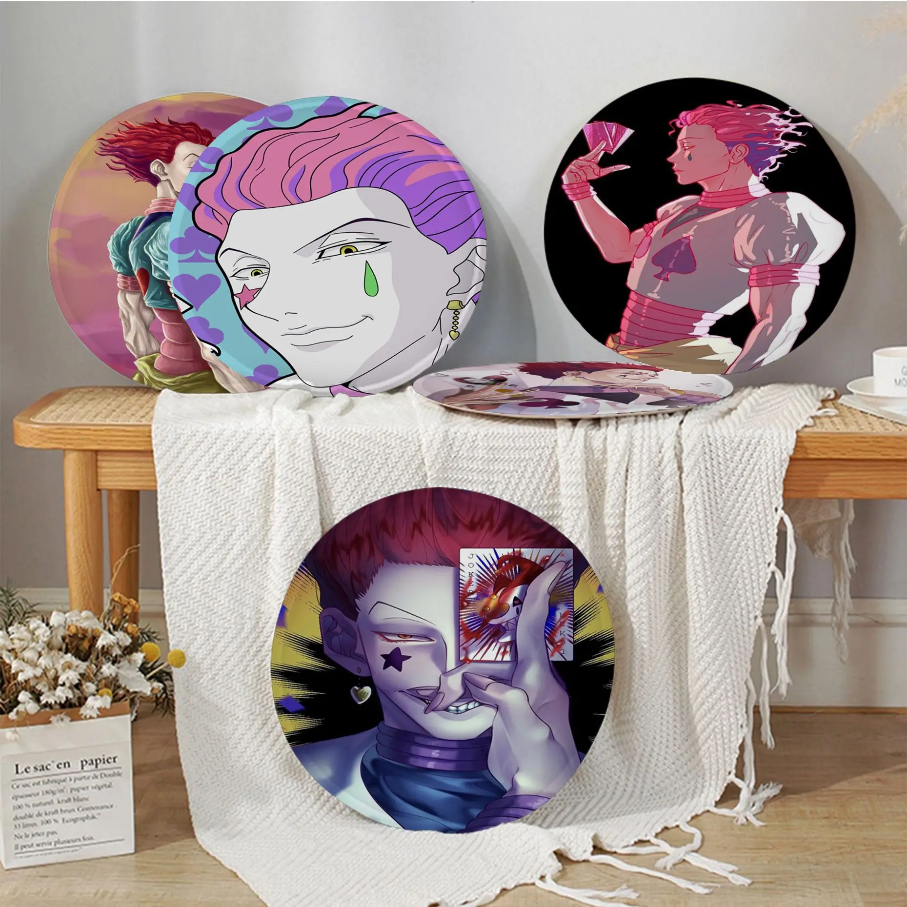 

Anime Hunter X Hunter Hisoka Creative Chair Cushion Soft Office Car Seat Comfort Breathable 45x45cm Chair Cushions