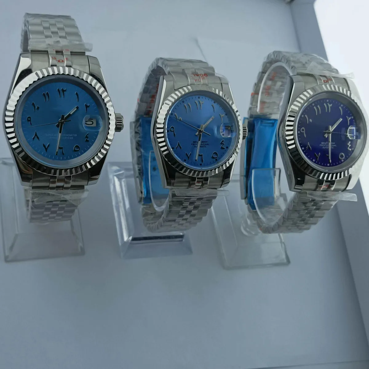 Автоматические механические часы 36 мм 39 светящийся черный корпус подходит для