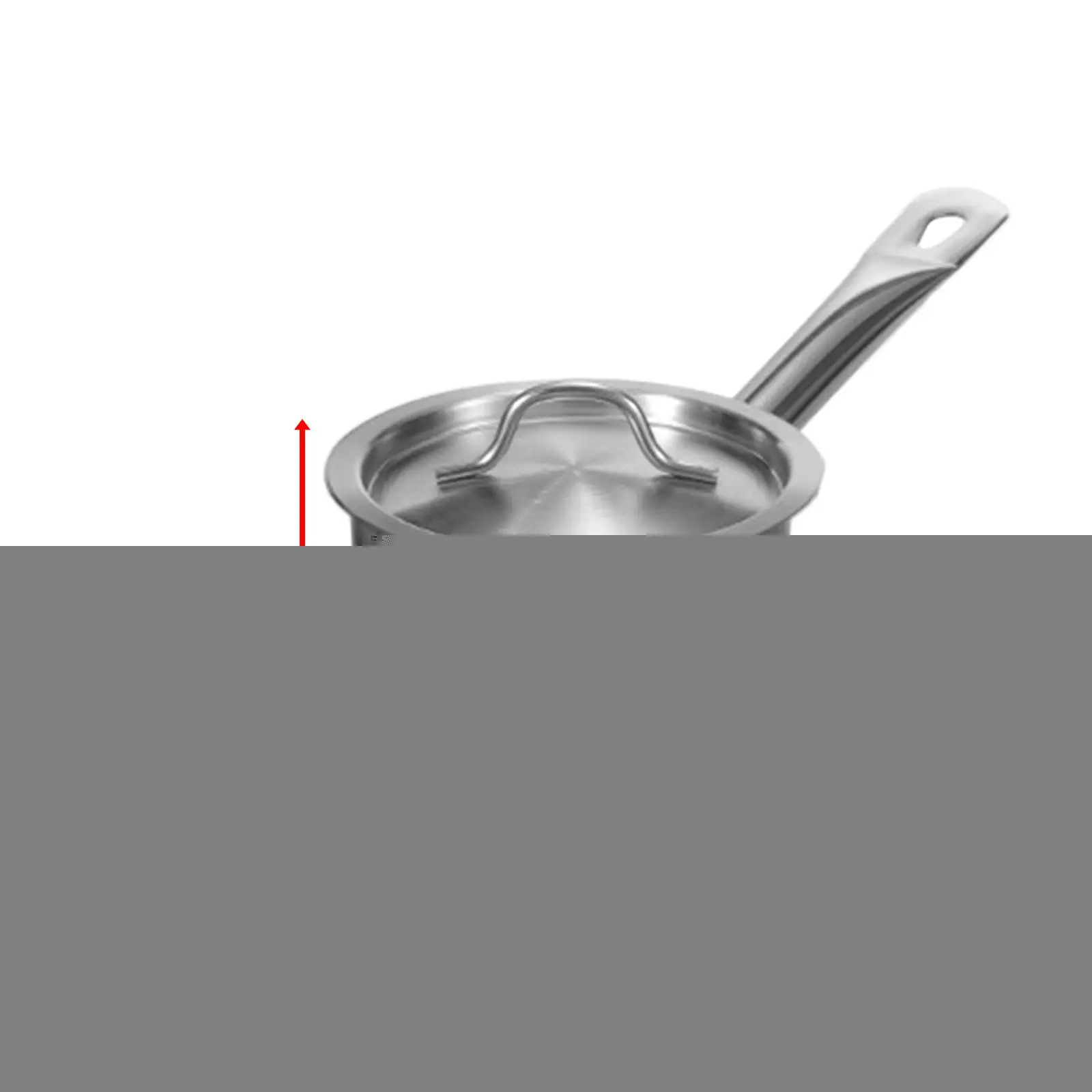 Индукционная кастрюля с крышкой из нержавеющей стали для супа и макарон