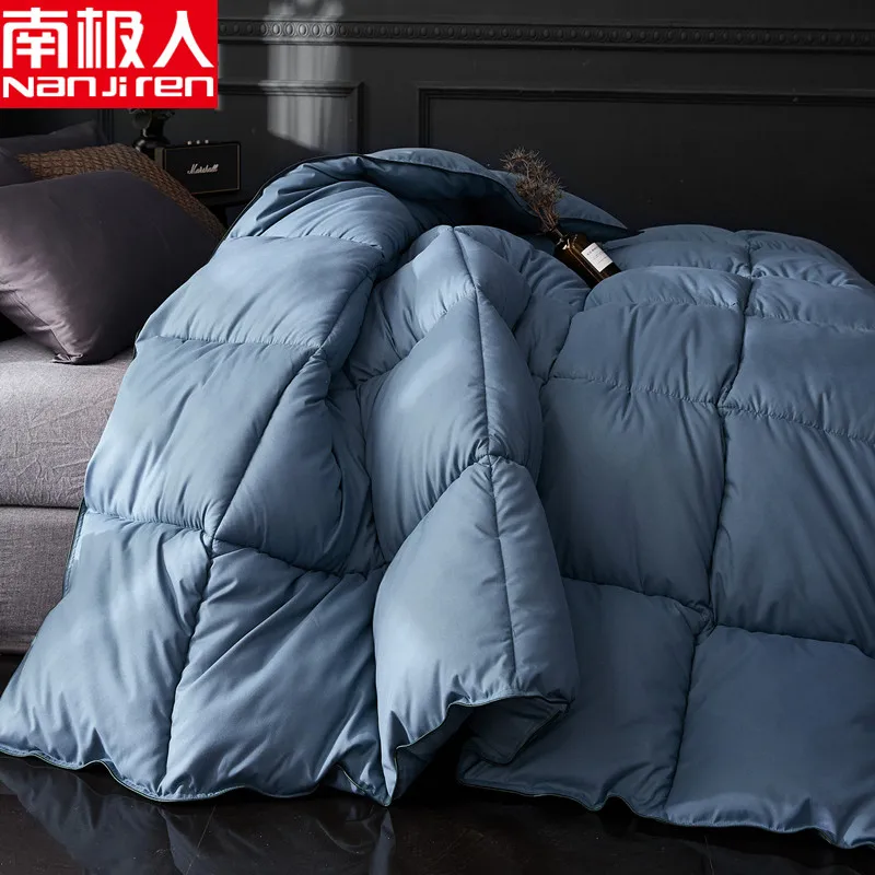 

SF High Quality Down Quilt Duvet Bedding Filler Pure Color Style Warm Soft Winter Comforter King Queen Twin Size Duvet