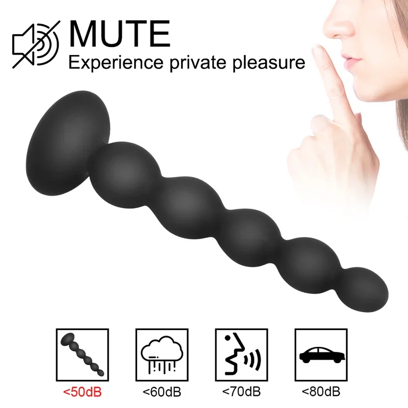 Электрическая Анальная пробка 17-30 мм анальные шарики для женщин вибратор