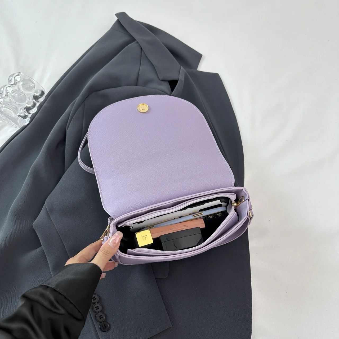 2024 Новая роскошная женская брендовая сумка через плечо из искусственной кожи в