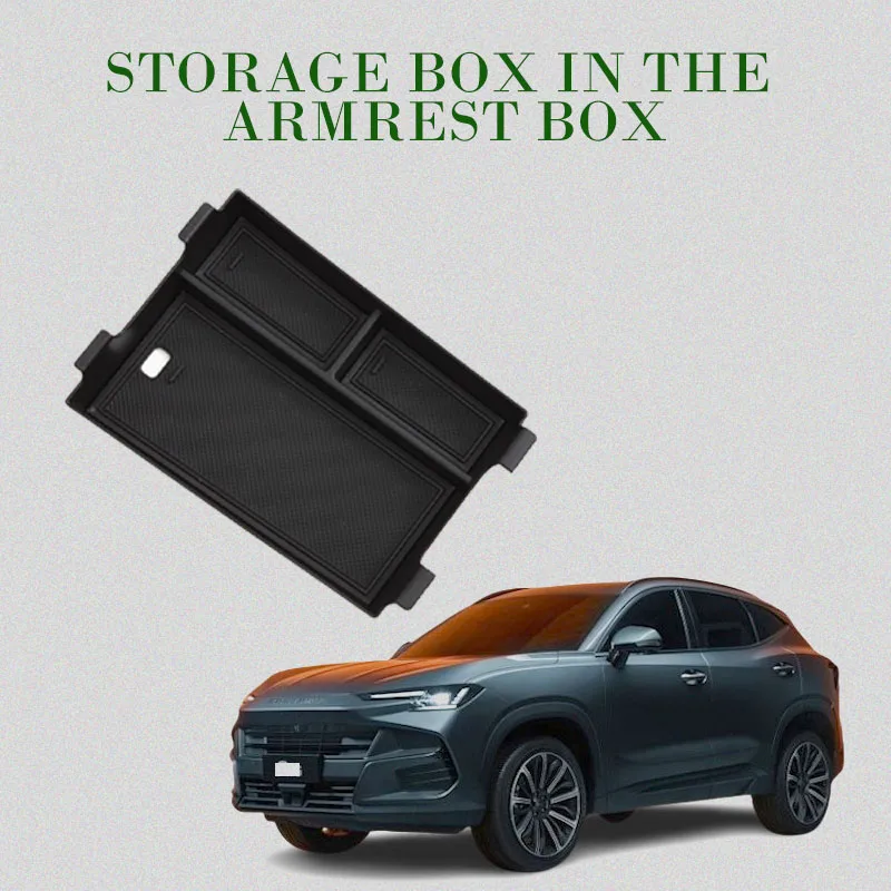 

Автомобильный ящик для хранения для Soueast S06 New Jetour Dashing X-2 2024 2025 2026 2027, черный коврик, подлокотник, центральная консоль, автоаксессуары