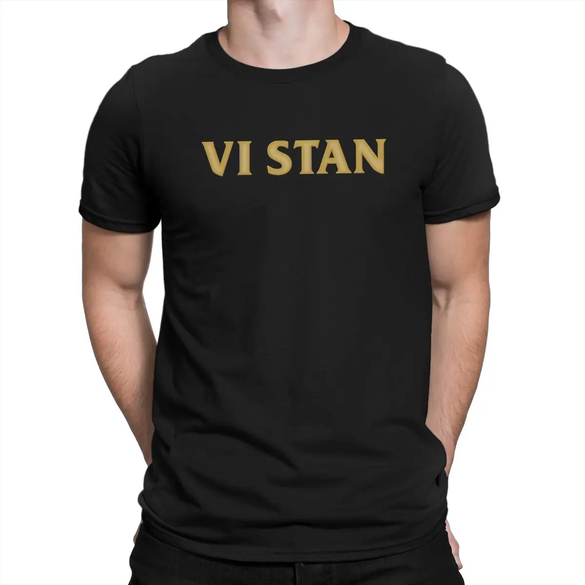 

Arcane League of Legends Vi Stan Tshirt Homme Men's Clothing Blusas Polyester T Shirt For Men