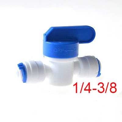 

Free Shipping Reducer Straight 1/4"-3/8" OD Hose Quick Connection Ball Valve RO 2pcs