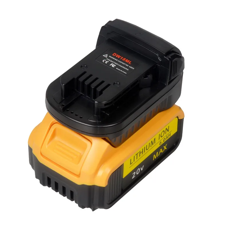 DW18ML for Dewalt 20V to Milwaukee 18v Battery Adapter, Convert Dewalt 20V Battery to Milwaukee 18V Tool Use