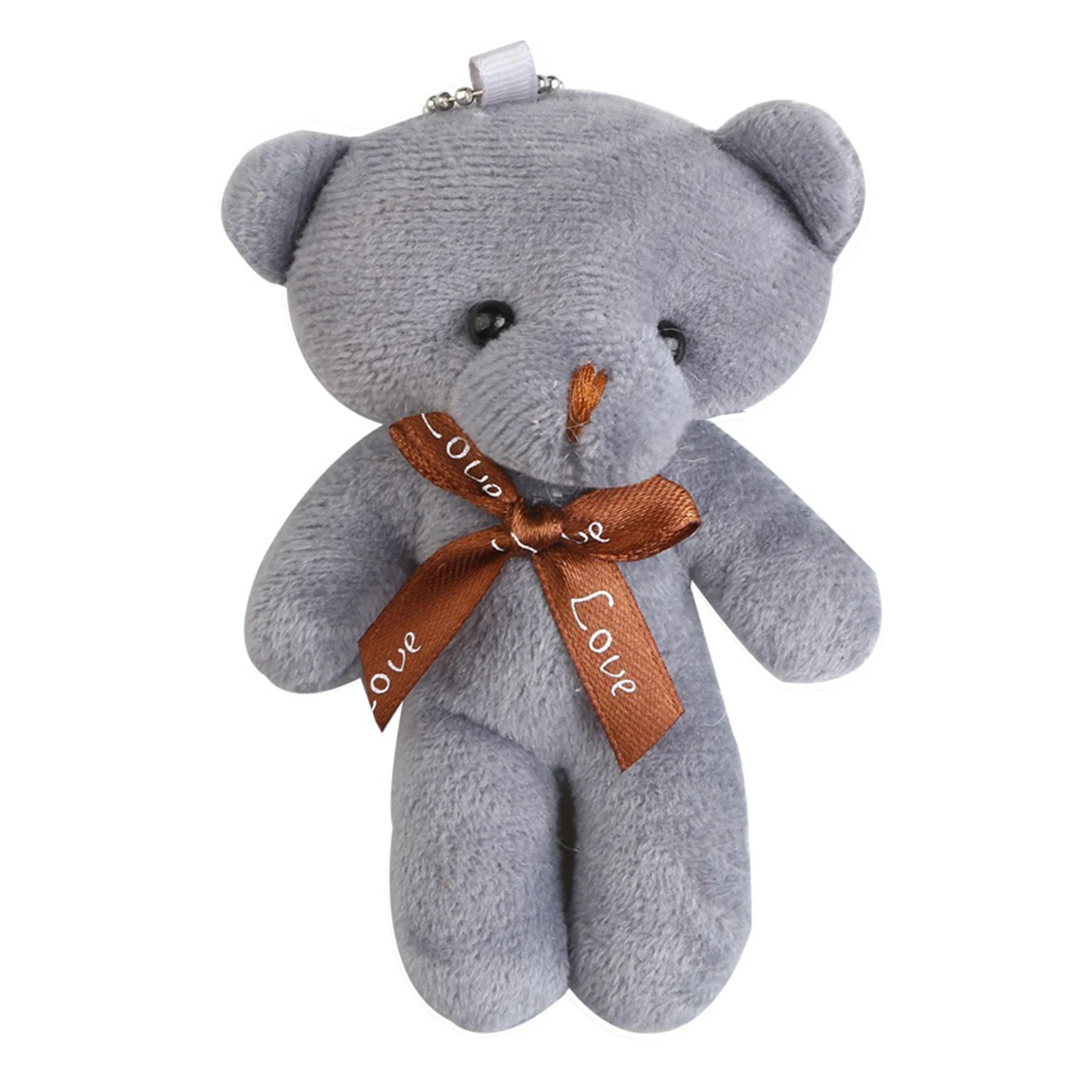 

12cm A Tie Plush Toy Teddy Bear Doll Pendant Keychain Pp Cotton Soft Stuffed Bears Toy Doll Toy Gifts 1Pc