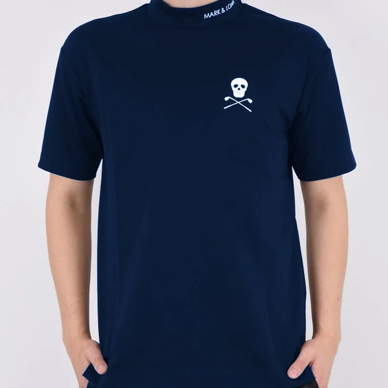 Men's Golf T-Shirt Summer Sports Clothing Short Sleeve Top Thin Breathable Stretchy Polo Shirt