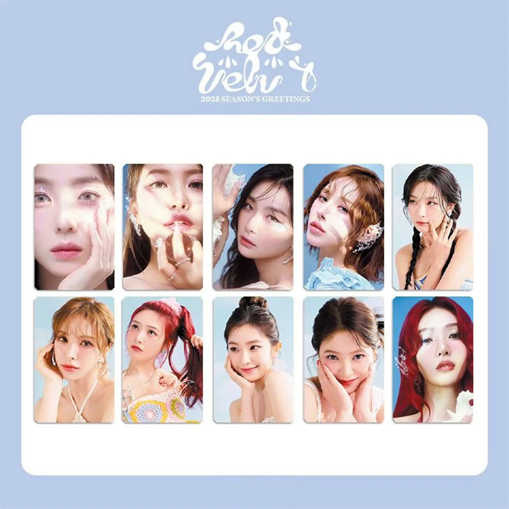 5 шт./компл. KPOP RedVelvt фотокарточки 2025 сезонные поздравления ломо карты Иренна WENDY Joy