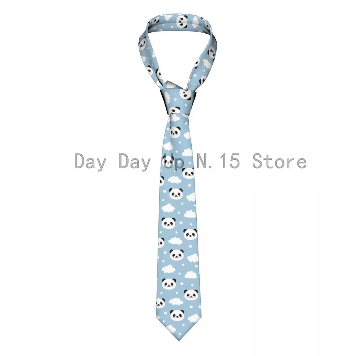 

Classic Tie for Men Silk Mens Neckties for Wedding Party Business Adult Neck Tie Casual Cute Panda With Clouds For Kids Tie