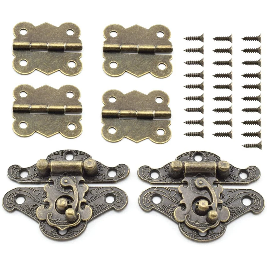 

Винтажная мебельная петля и крючок-защелка