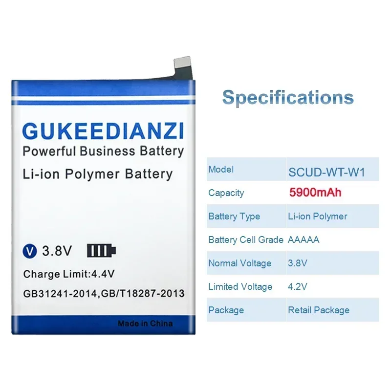 Аккумулятор GUKEEDIANZI SCUD-WT-W1 SCUDWTW1 5900 мАч для Samsung Galaxy SM-A226B A22 5G SMA226B Batteria