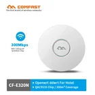 Горячая 300Mbps беспроводная точка доступа потолок AP WIFI маршрутизатор WIFI ретранслятор расширитель высокой мощности с 6dBi антенной Поддержка PoE openwrt