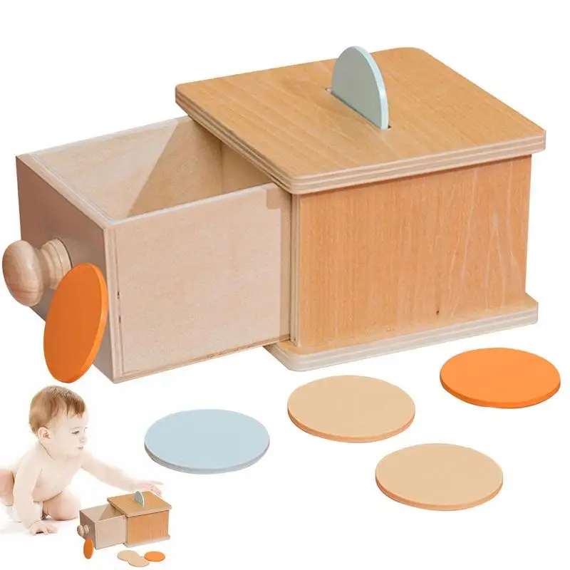 

Wood Coin Ball Box For Infant Toddlers Babies Montessori Toys Wood Coin Drawer Preschool Learning Toys For Home