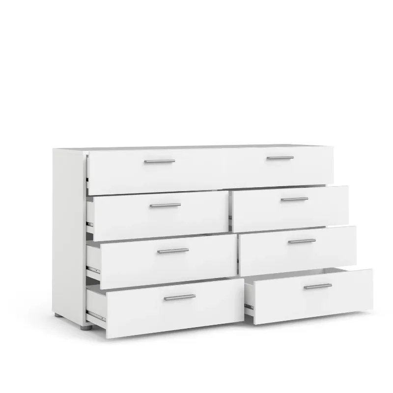 

Loft 8 Drawer Double Dresser , White bedroom furniture